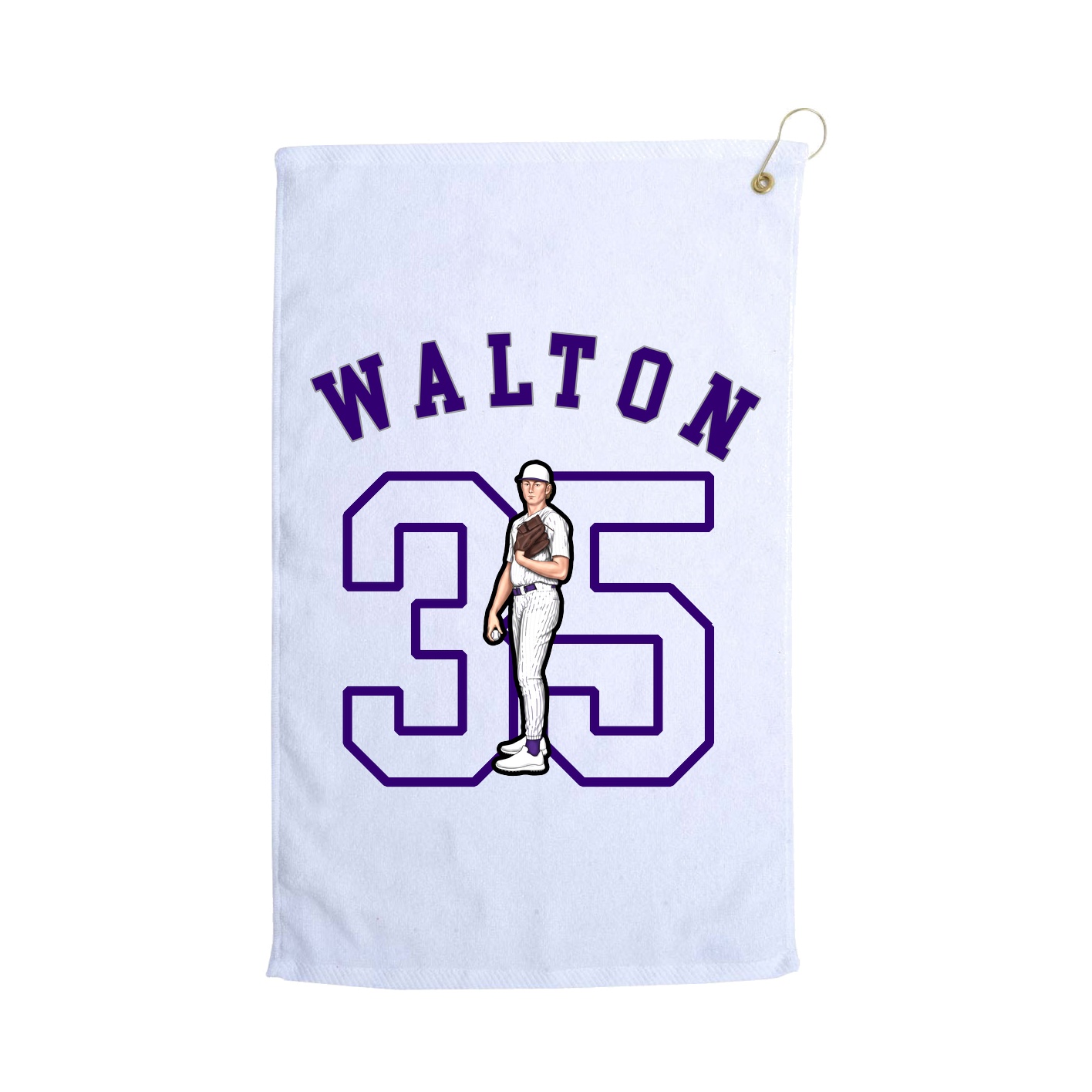 Golf Towel — Shirsey Arch in White
