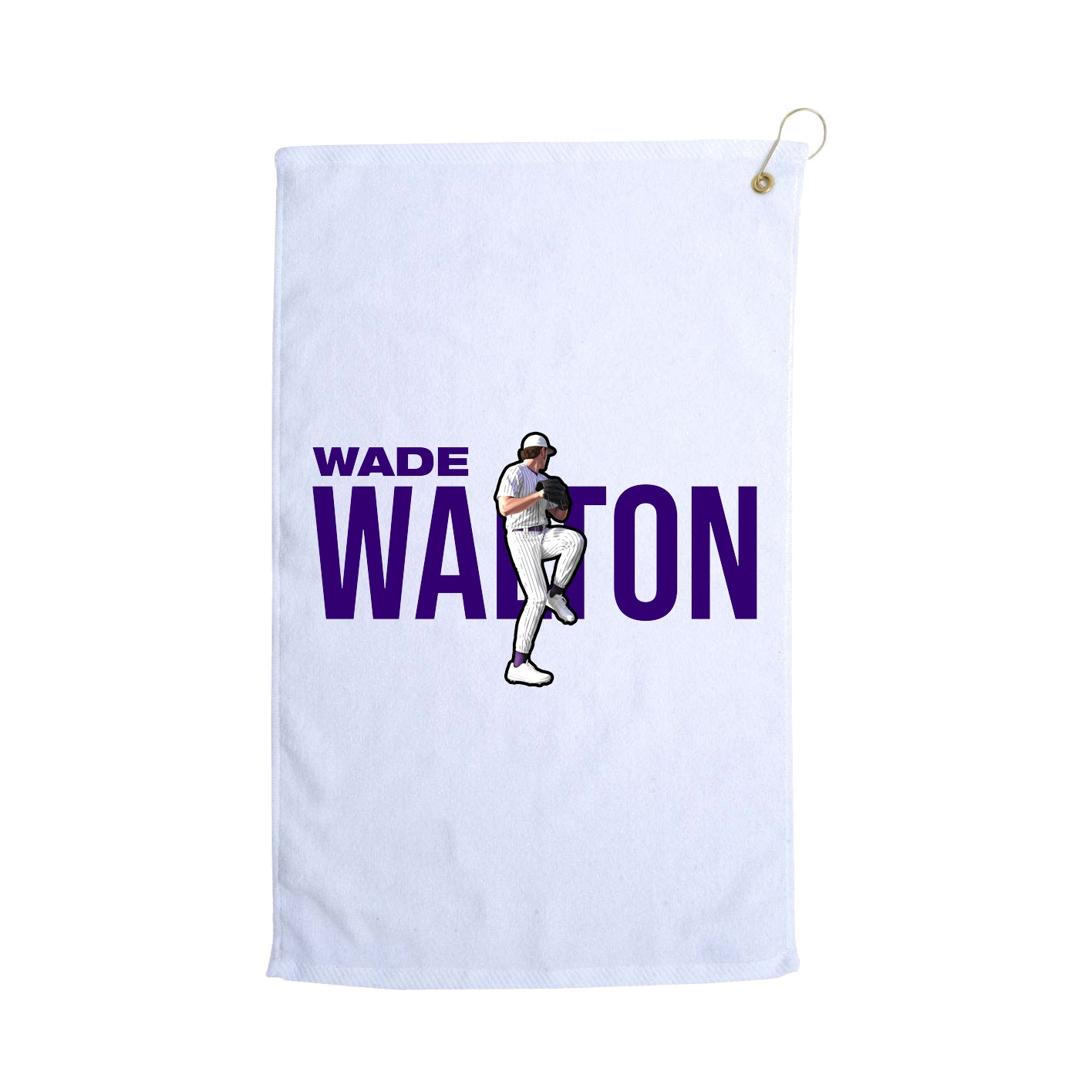 Golf Towel — Player Name in White