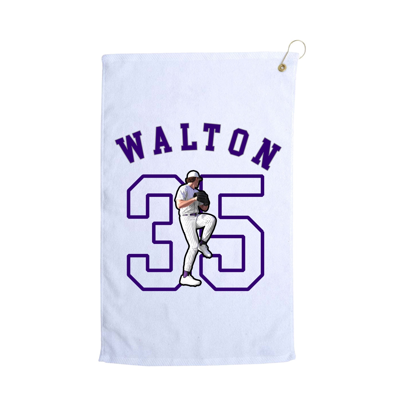Golf Towel — Shirsey Arch in White