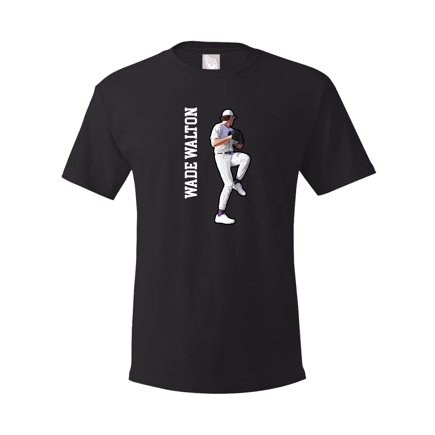 Tee — Name Vertical in Black