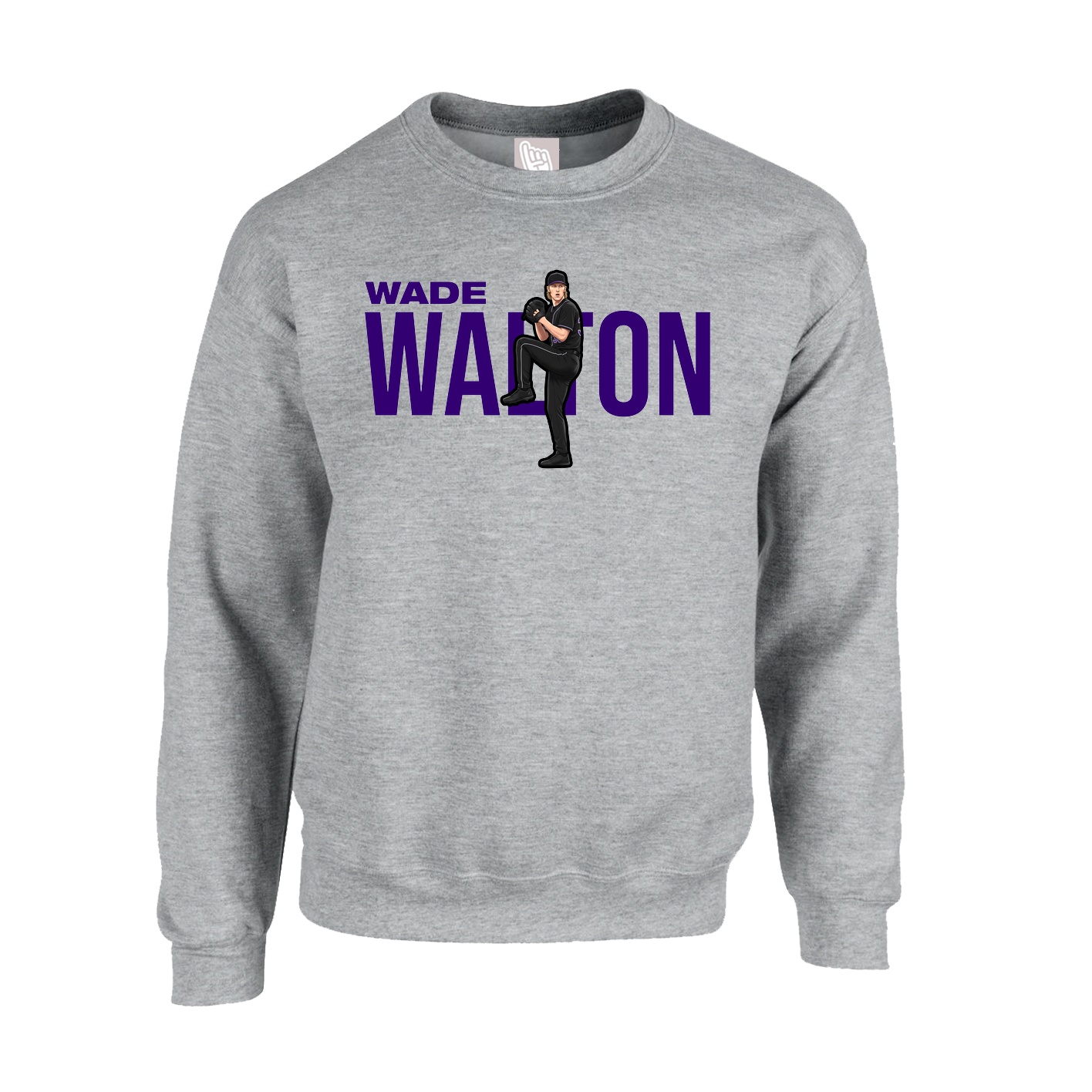 Fleece Crew — Player Name in Grey