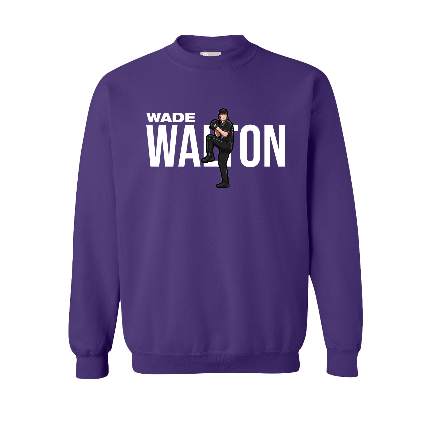 Fleece Crew — Player Name in Purple