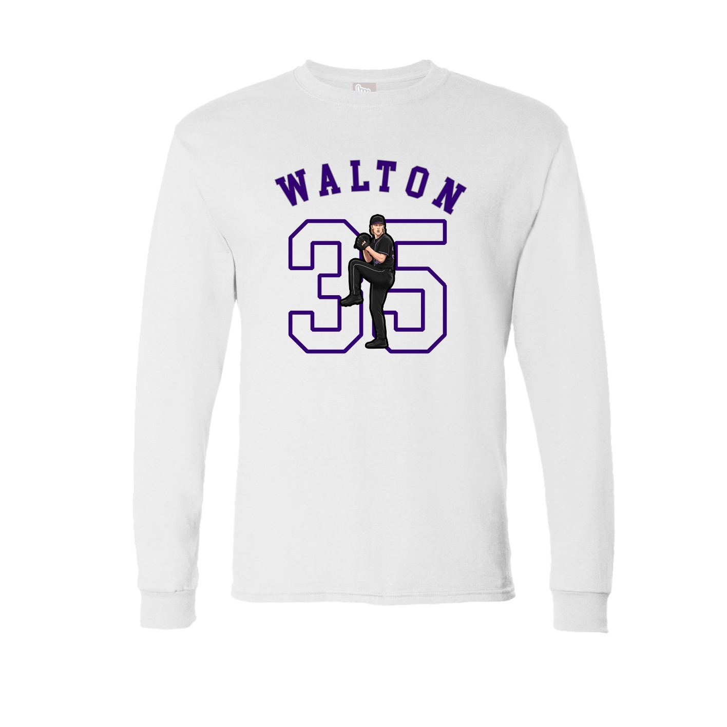 Long Sleeve Tee — Shirsey Arch in White