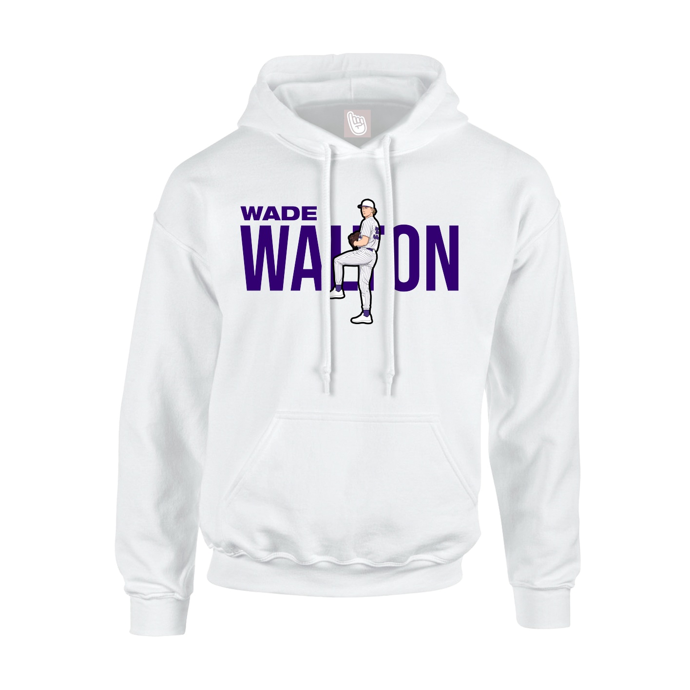 Youth Hoodie — Player Name in White