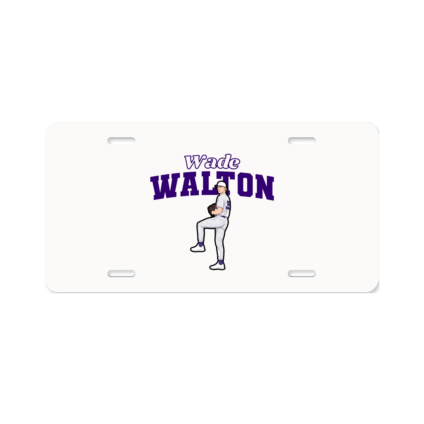 License Plate — Name Arch in Classic