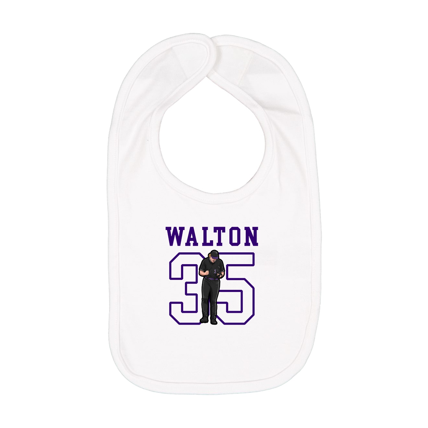 Infant Bib — Shirsey in White