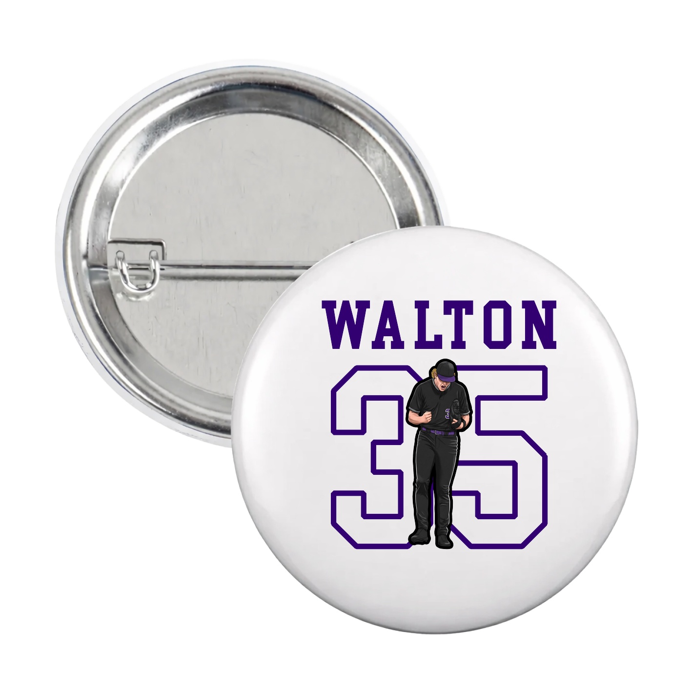 Game Day Button — Shirsey in White
