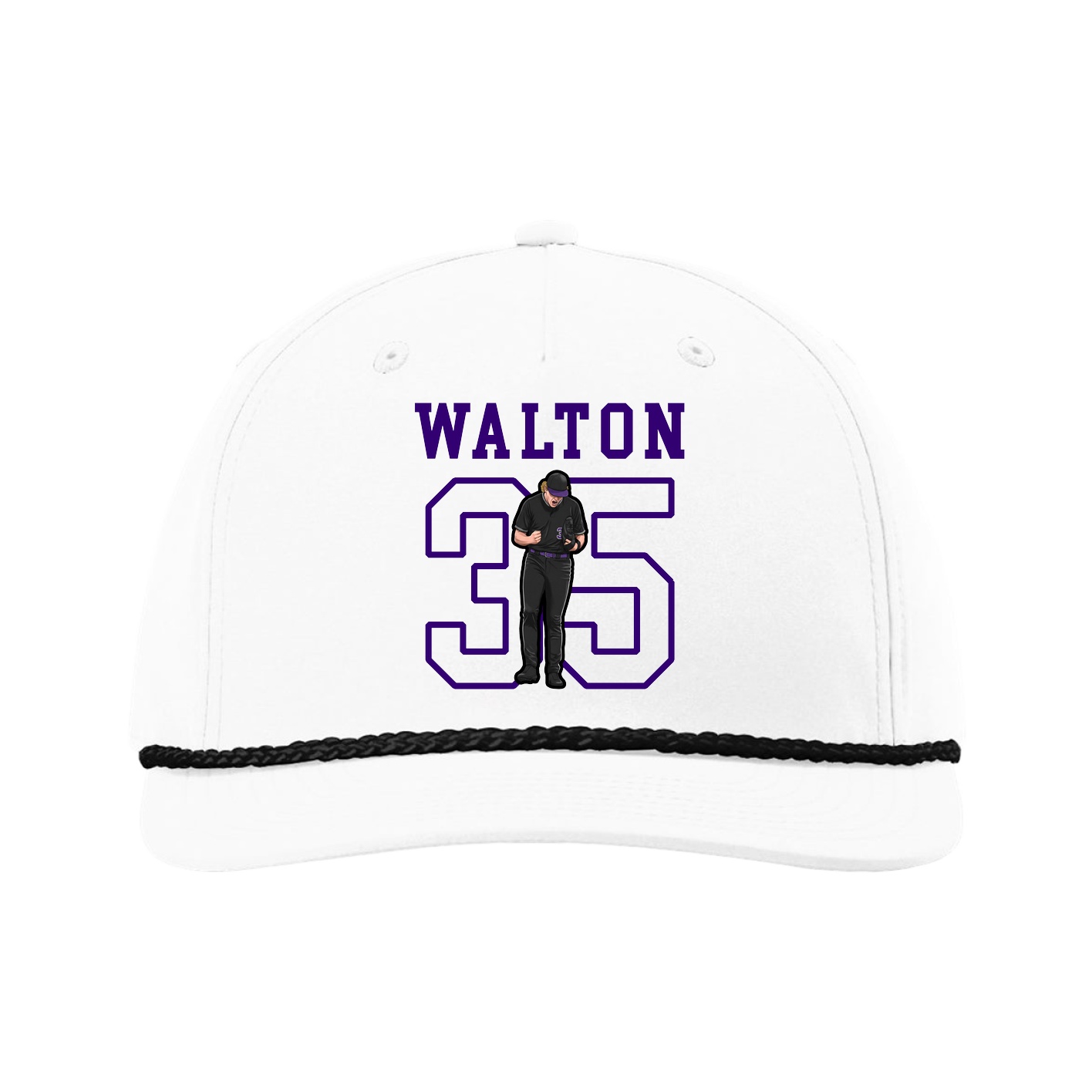 Five-Panel Classic Rope Cap — Shirsey in White