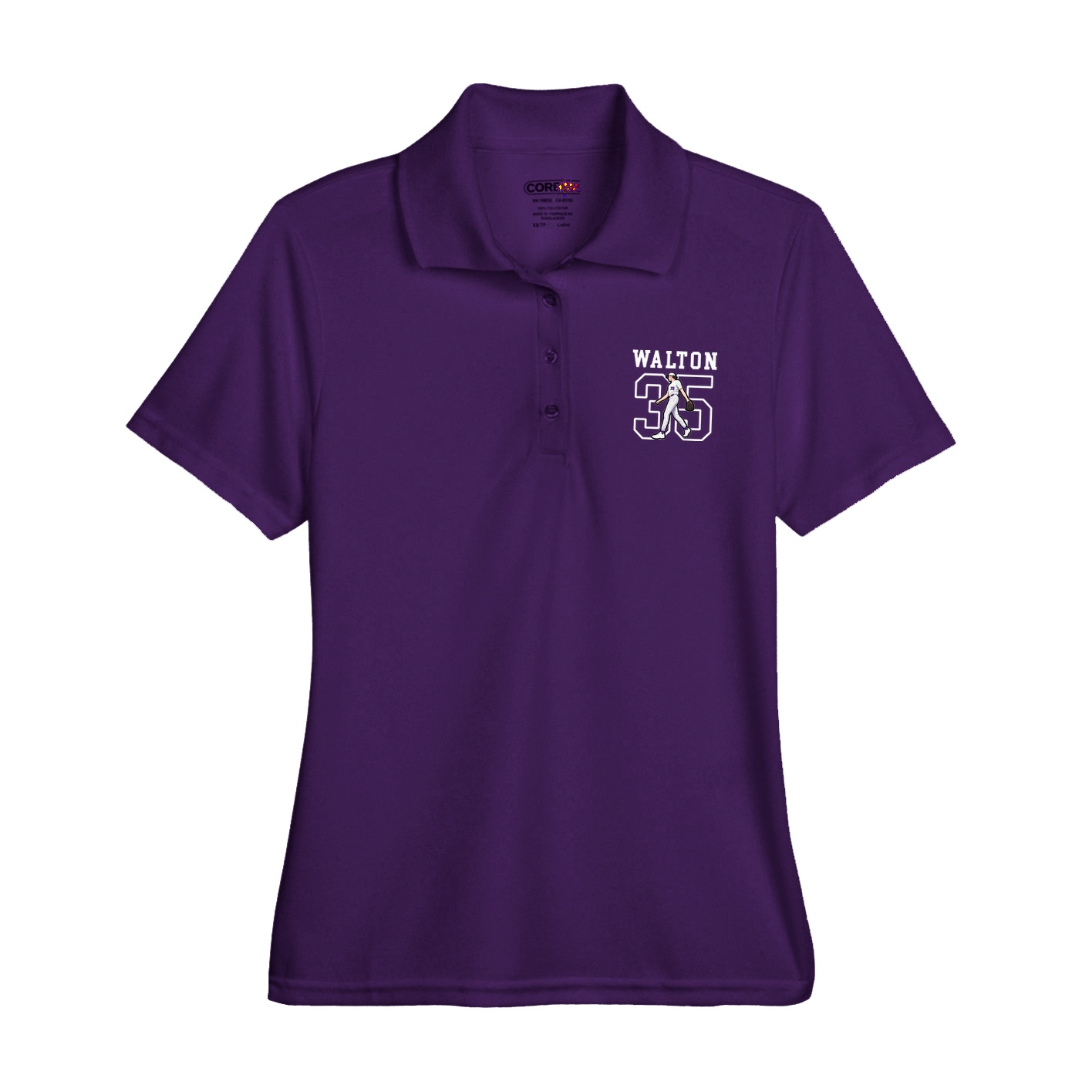 Womens Performance Polo — Shirsey in Purple