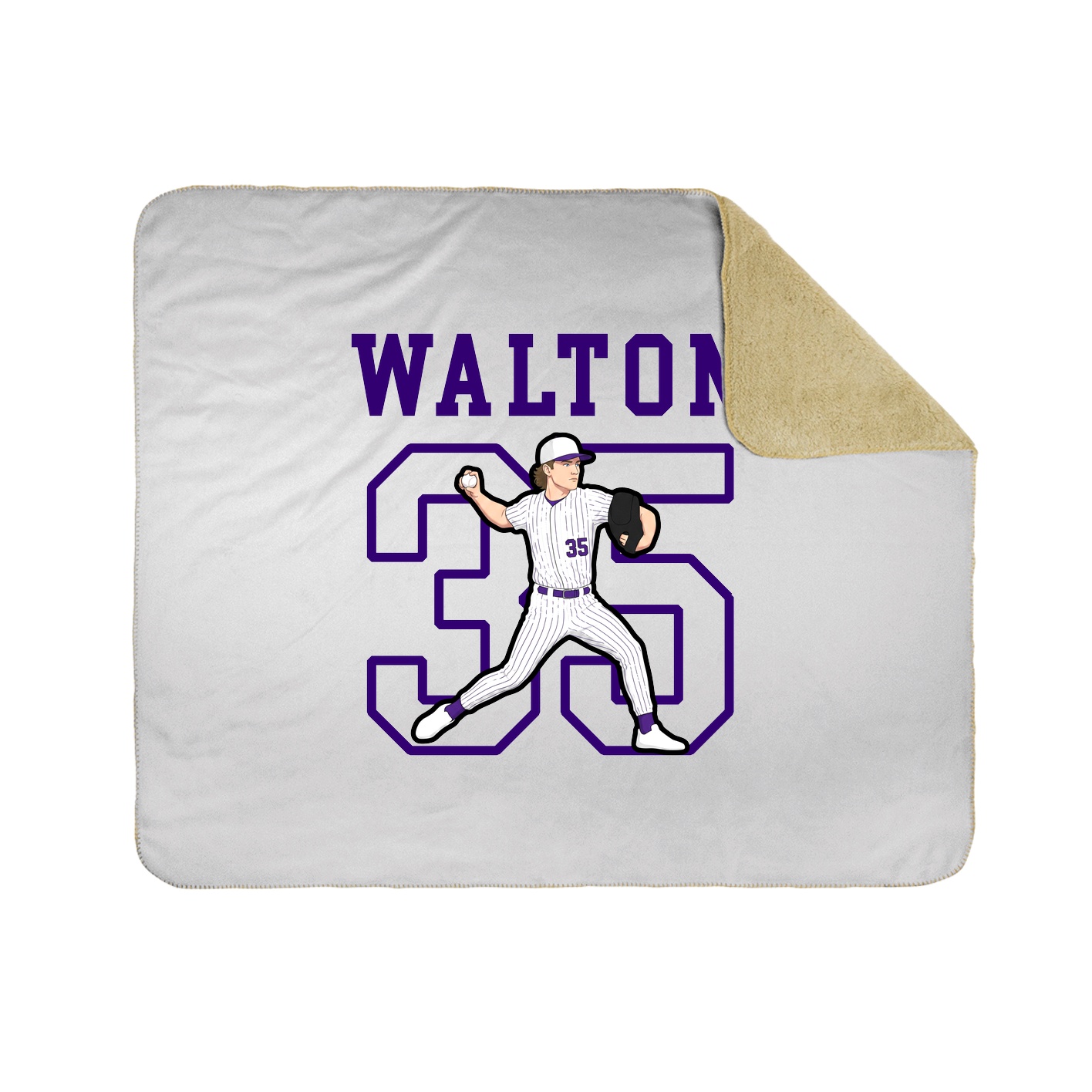 Throw Blanket — Shirsey in White