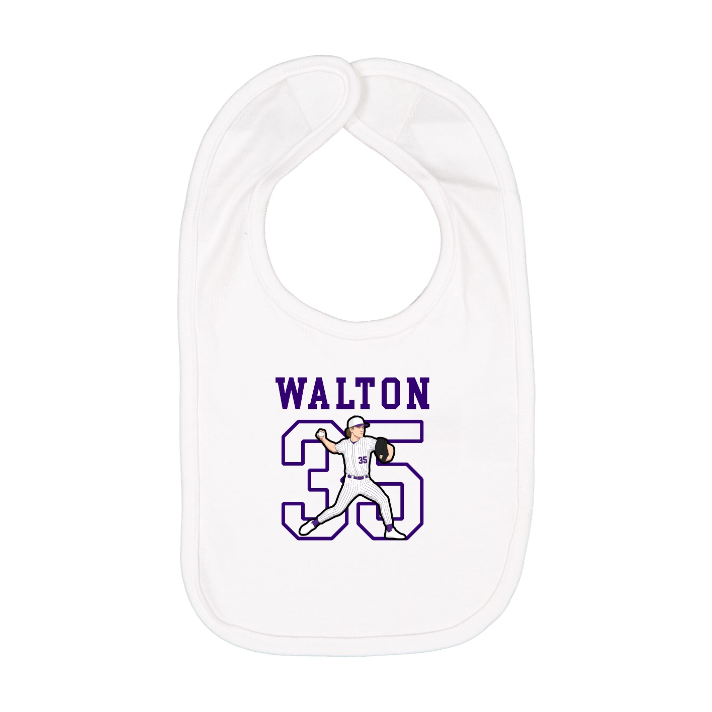 Infant Bib — Shirsey in White