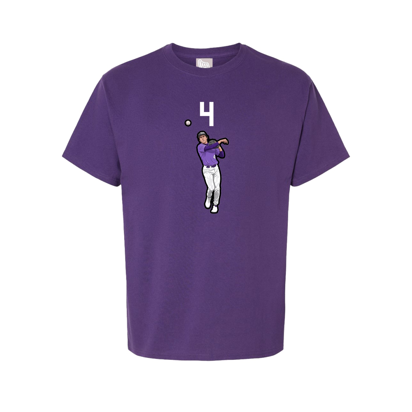 Tee — Number Top in Purple