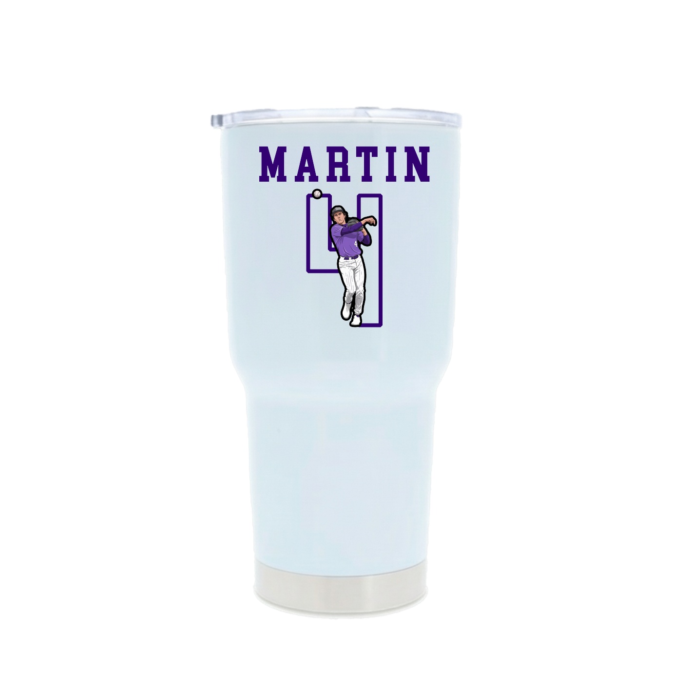 30oz Stainless Steel Tumbler — Shirsey in White
