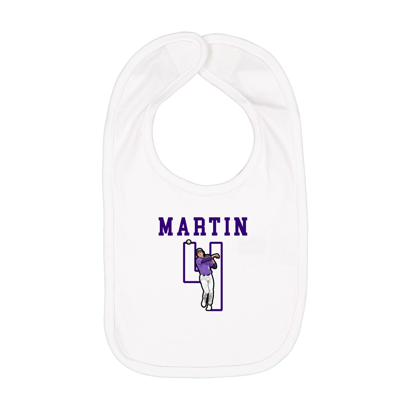 Infant Bib — Shirsey in White