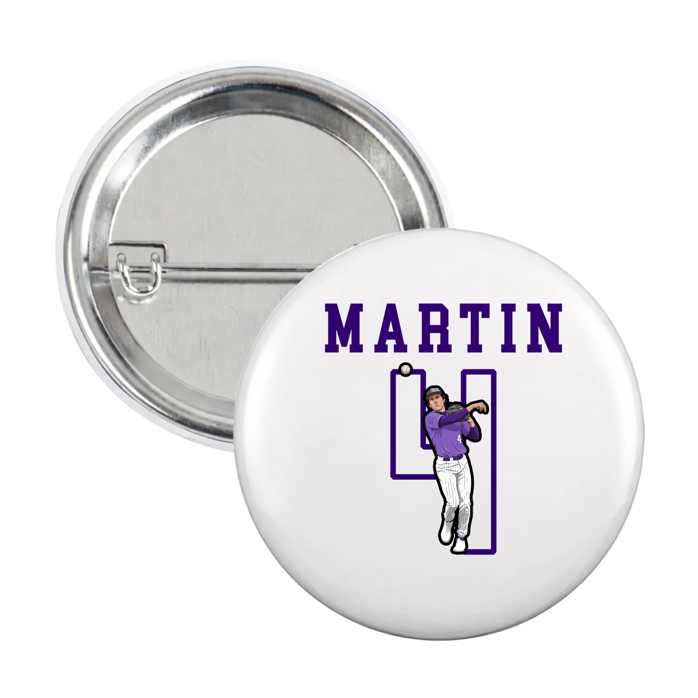 Game Day Button — Shirsey in White