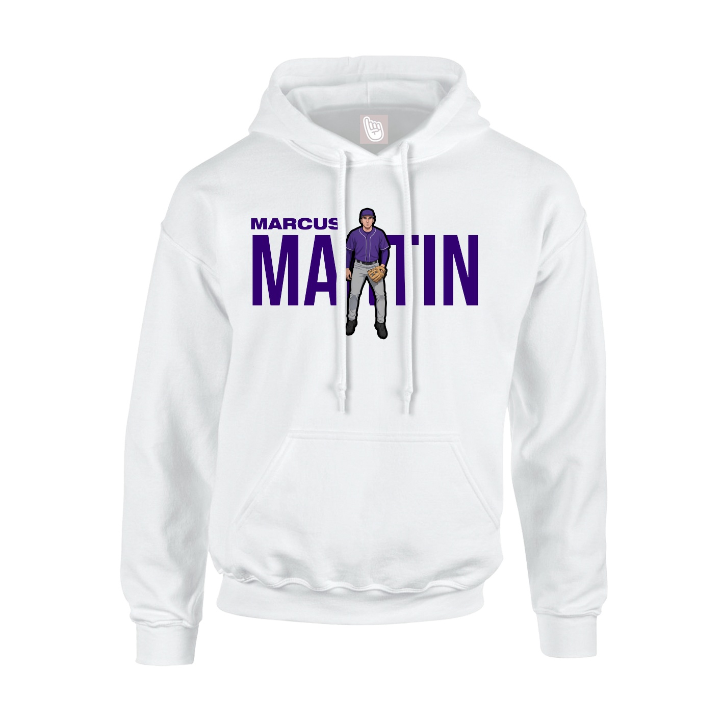 Hoodie — Player Name in White