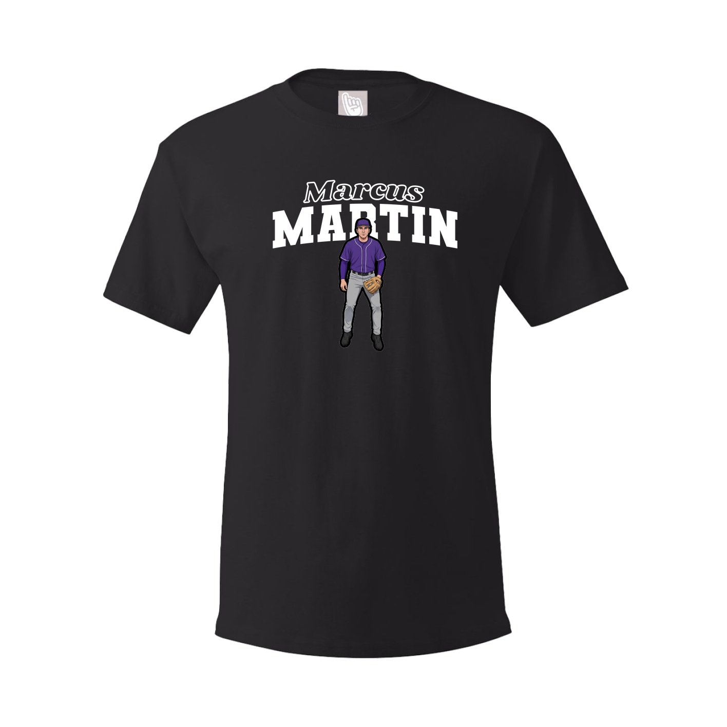 Youth Tee — Name Arch in Black