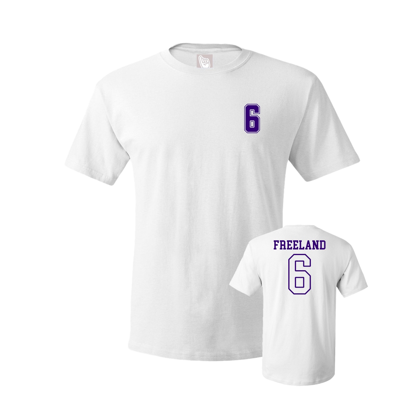Youth Tee — Chest Back in White