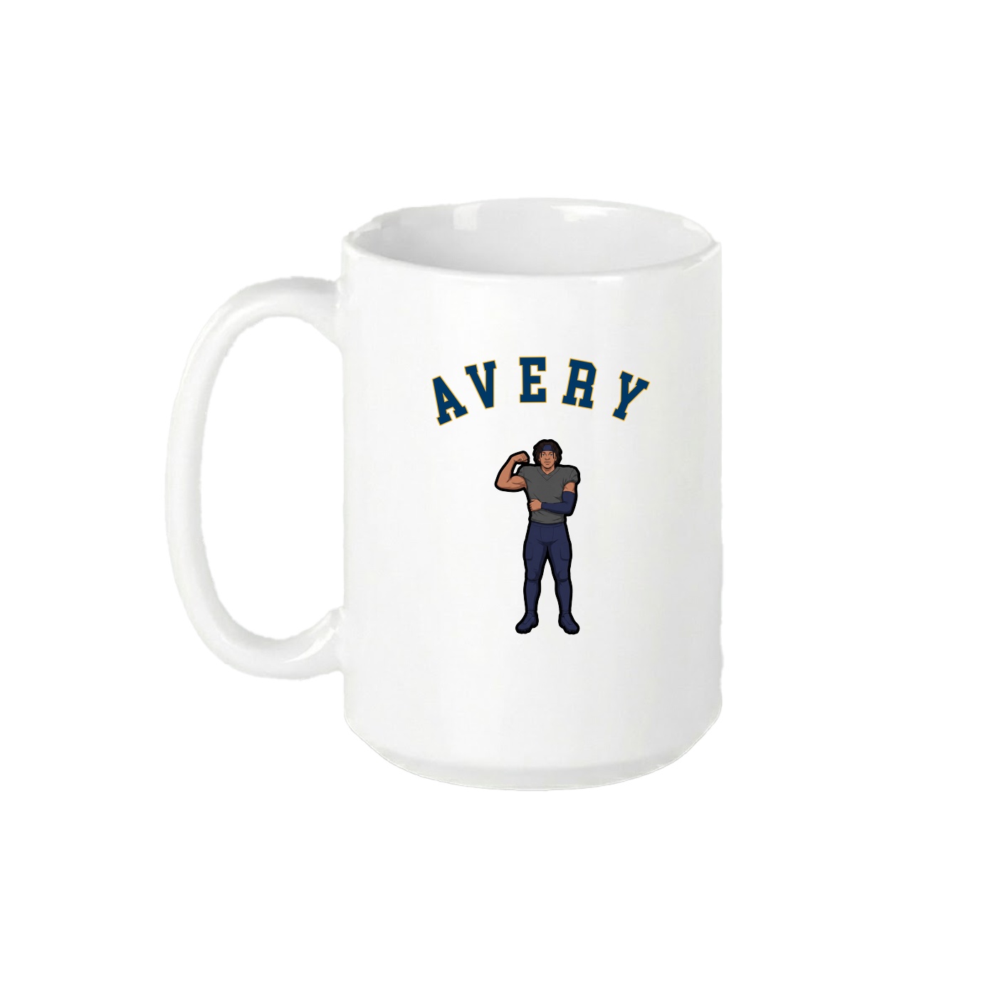 15oz Coffee Mug — Shirsey Arch in White