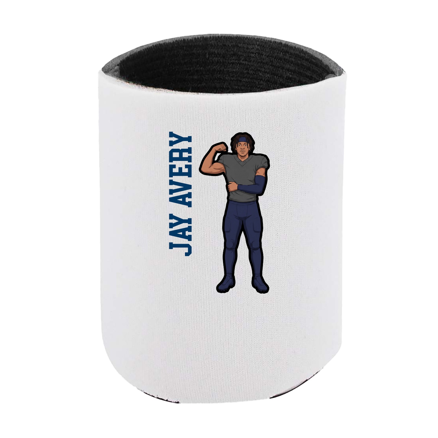 Can Holder — Name Vertical in White