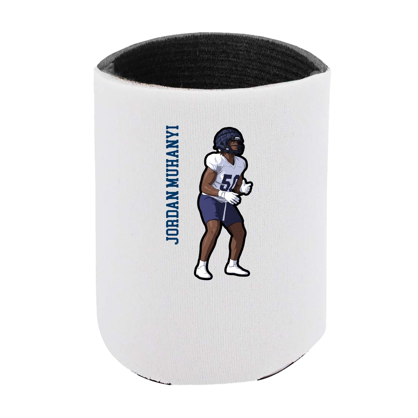 Can Holder — Name Vertical in White