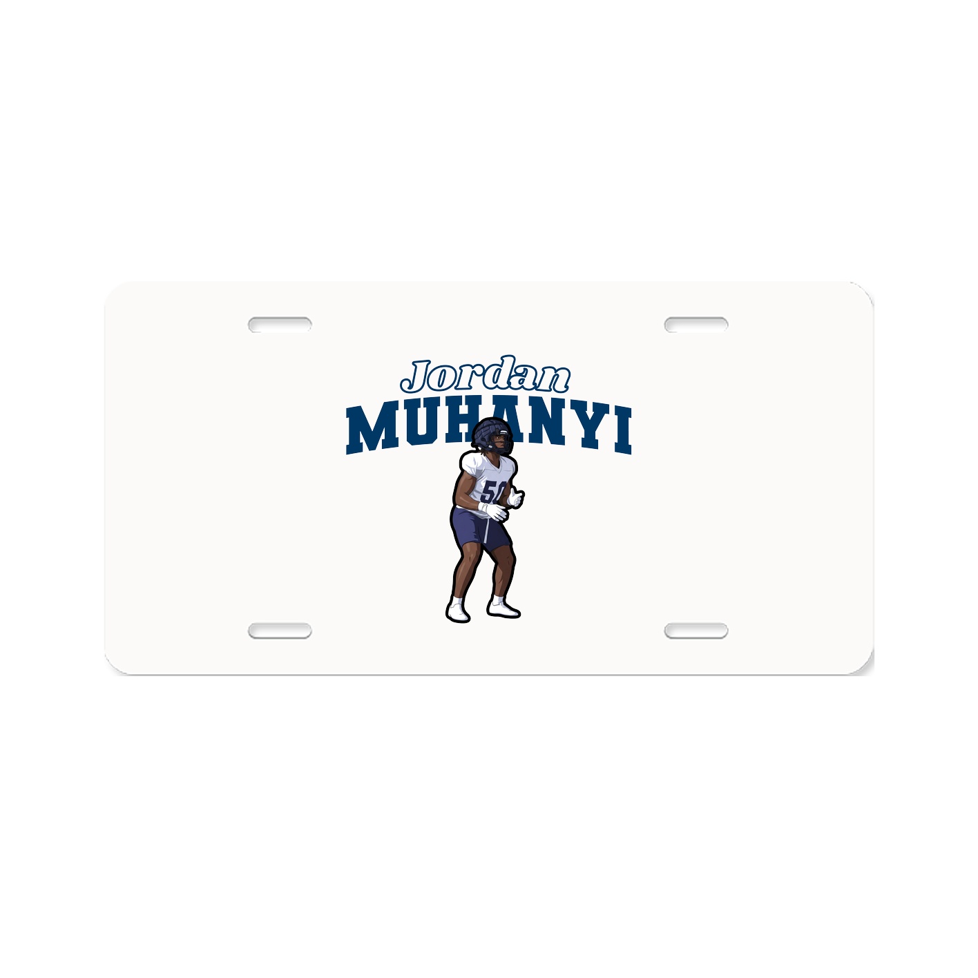 License Plate — Name Arch in Classic