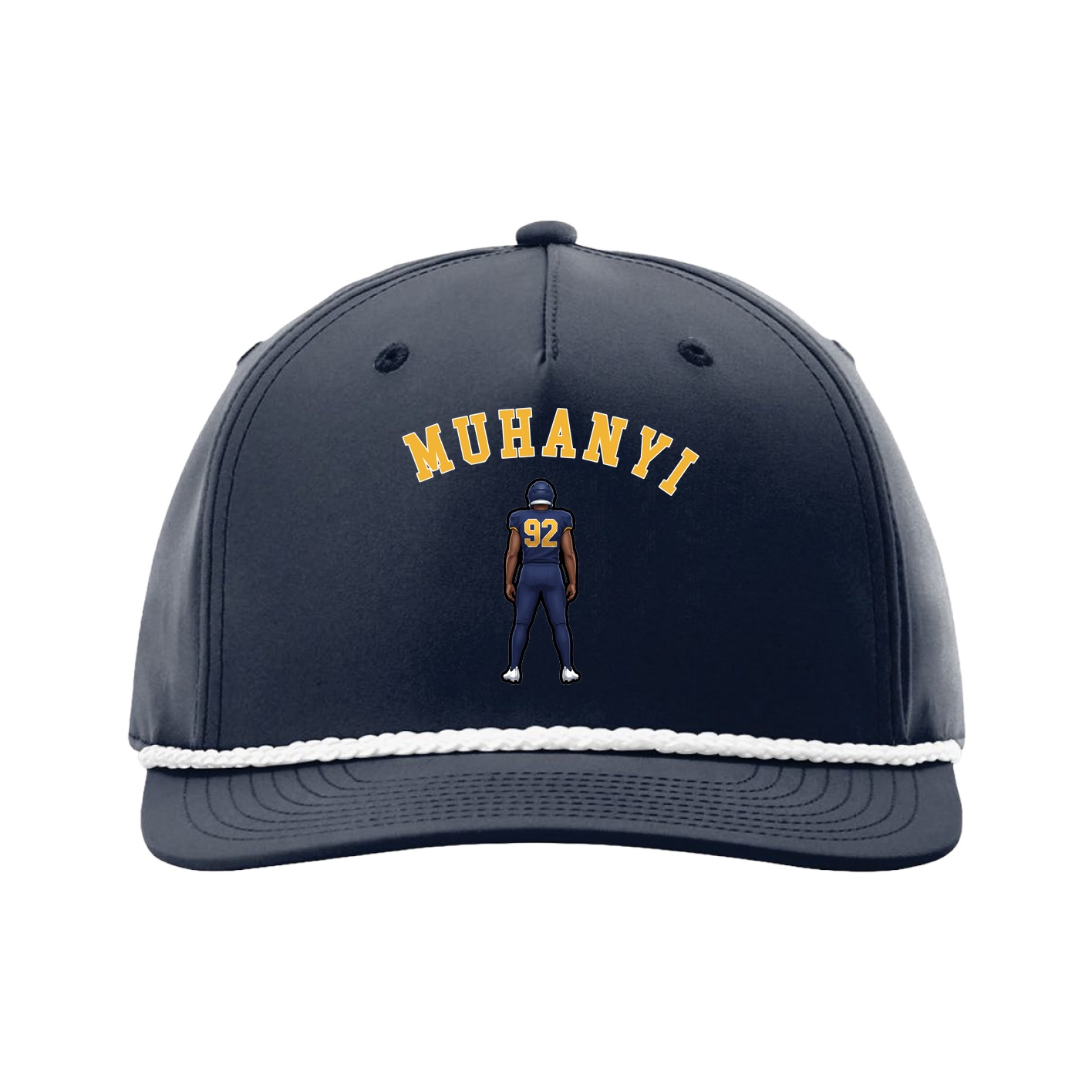 Five-Panel Classic Rope Cap — Shirsey Arch in Navy
