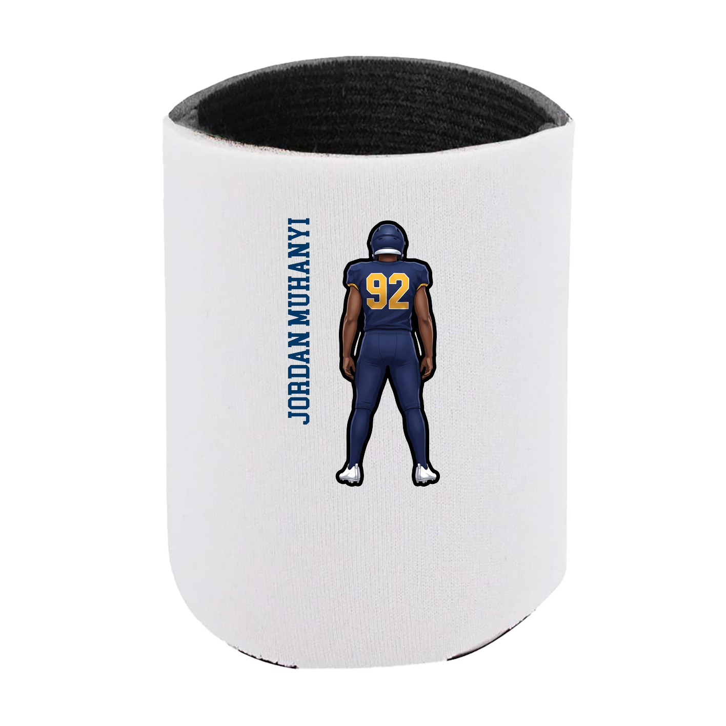 Can Holder — Name Vertical in White