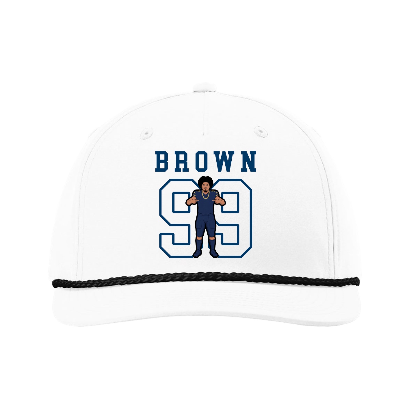 Five-Panel Classic Rope Cap — Shirsey in White