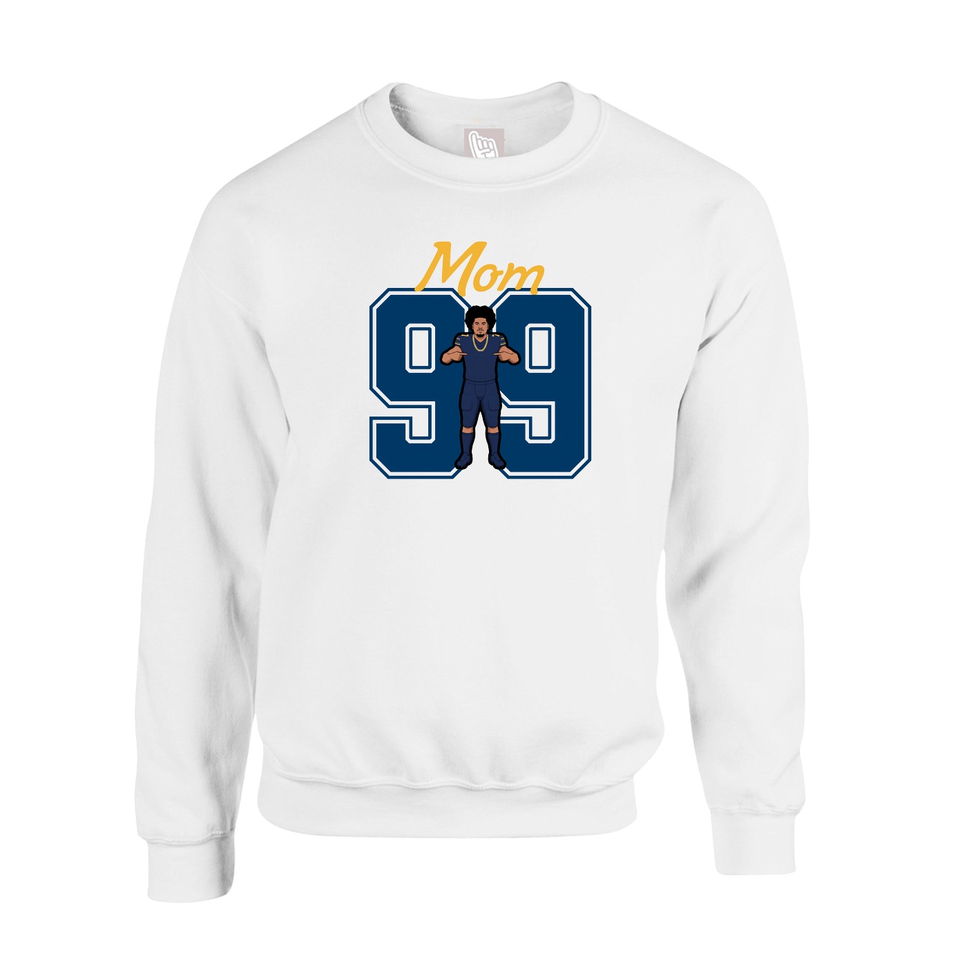 Fleece Crew — Mothers Day Shirsey in White