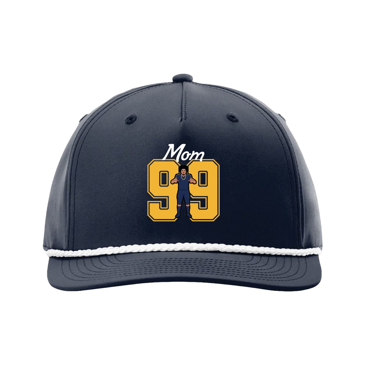 Five-Panel Classic Rope Cap — Mothers Day Shirsey in Navy