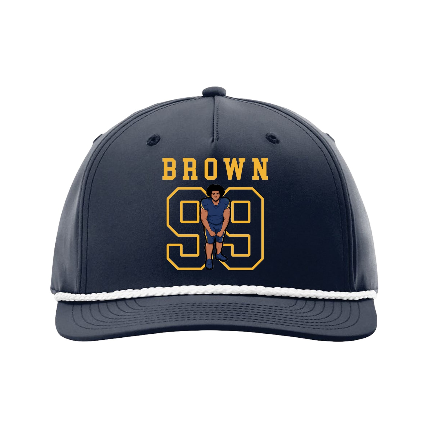 Five-Panel Classic Rope Cap — Shirsey in Navy