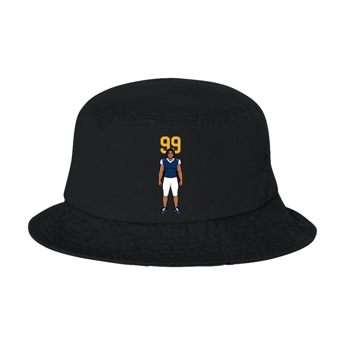 Bucket Cap — Number Top in Black