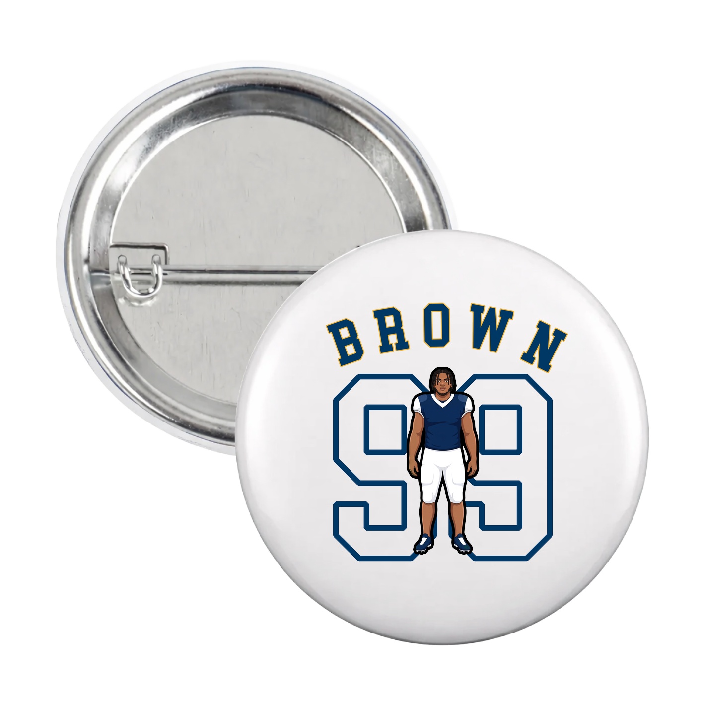 Game Day Button — Shirsey Arch in White