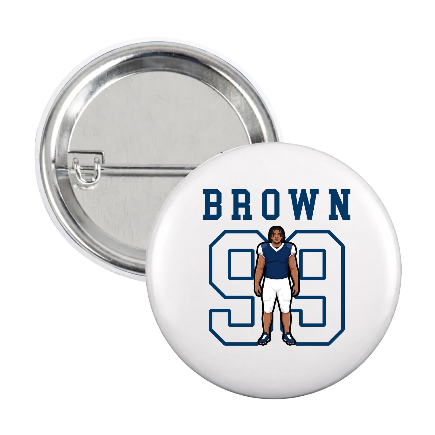 Game Day Button — Shirsey in White