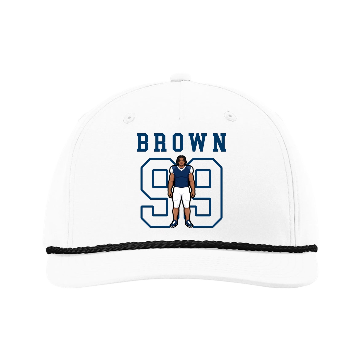 Five-Panel Classic Rope Cap — Shirsey in White