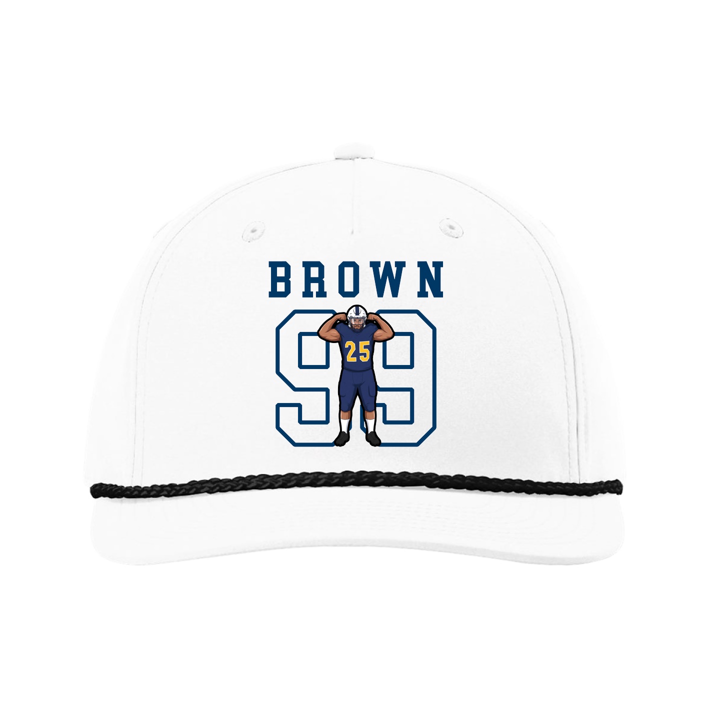 Five-Panel Classic Rope Cap — Shirsey in White