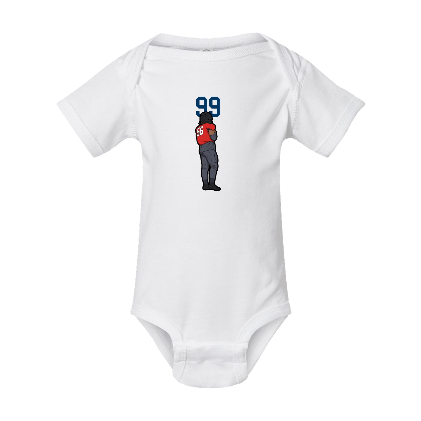 Baby Onesie — Number Top in White