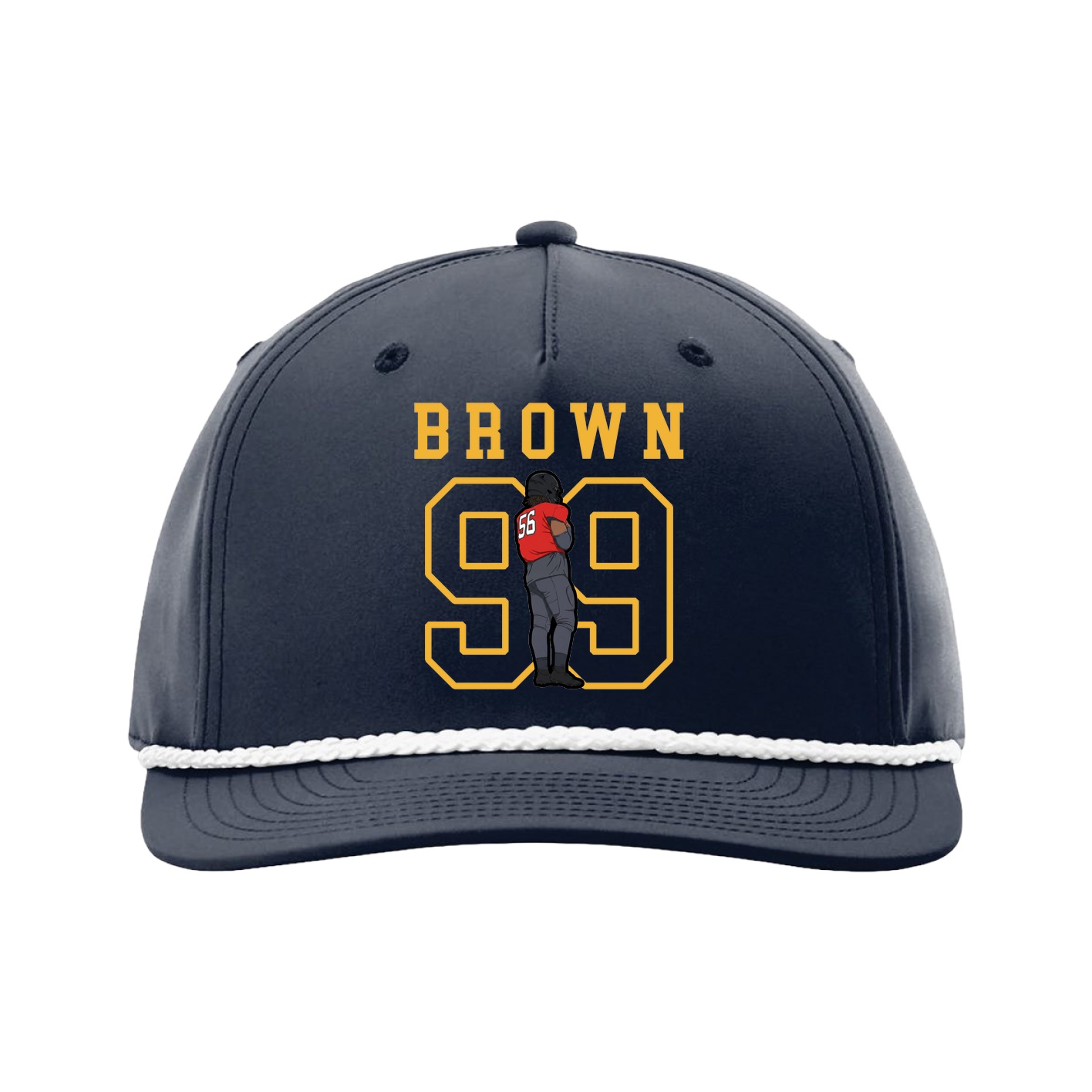 Five-Panel Classic Rope Cap — Shirsey in Navy