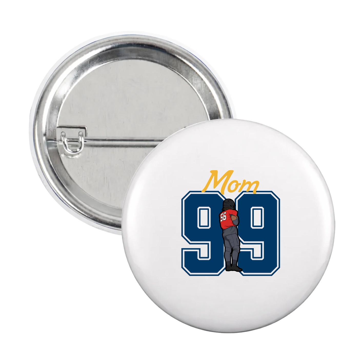 Game Day Button — Mothers Day Shirsey in White
