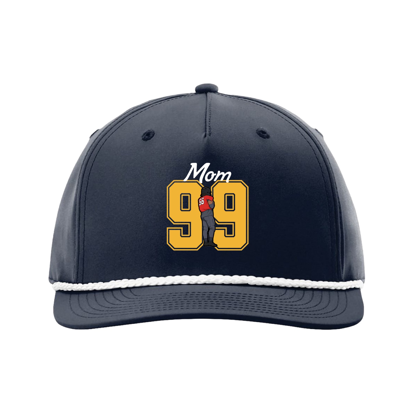 Five-Panel Classic Rope Cap — Mothers Day Shirsey in Navy
