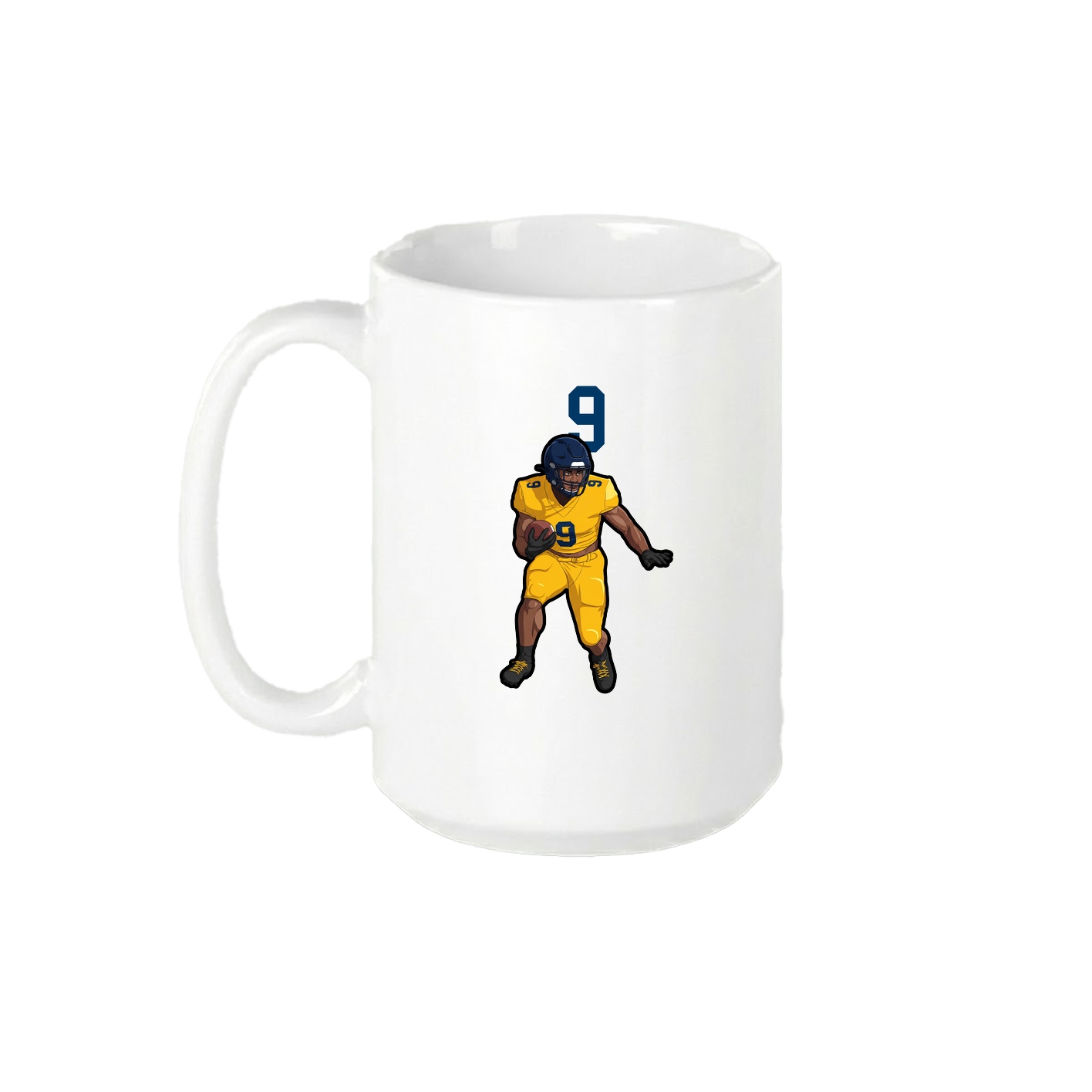 15oz Coffee Mug — Number Top in White