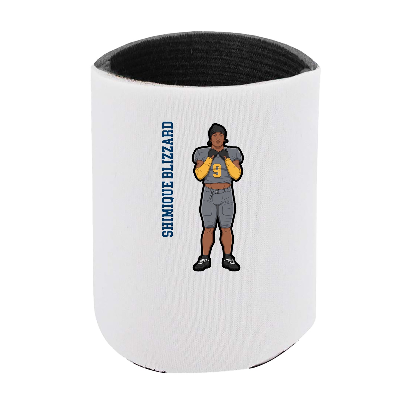 Can Holder — Name Vertical in White
