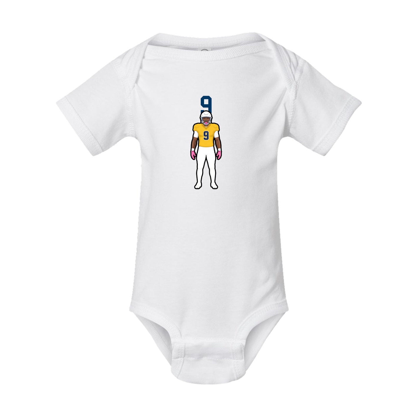 Baby Onesie — Number Top in White