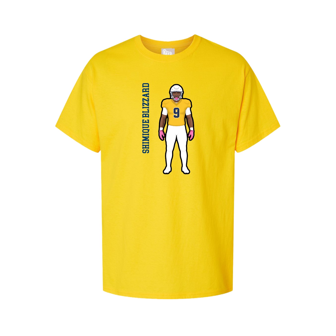 Tee — Name Vertical in Gold
