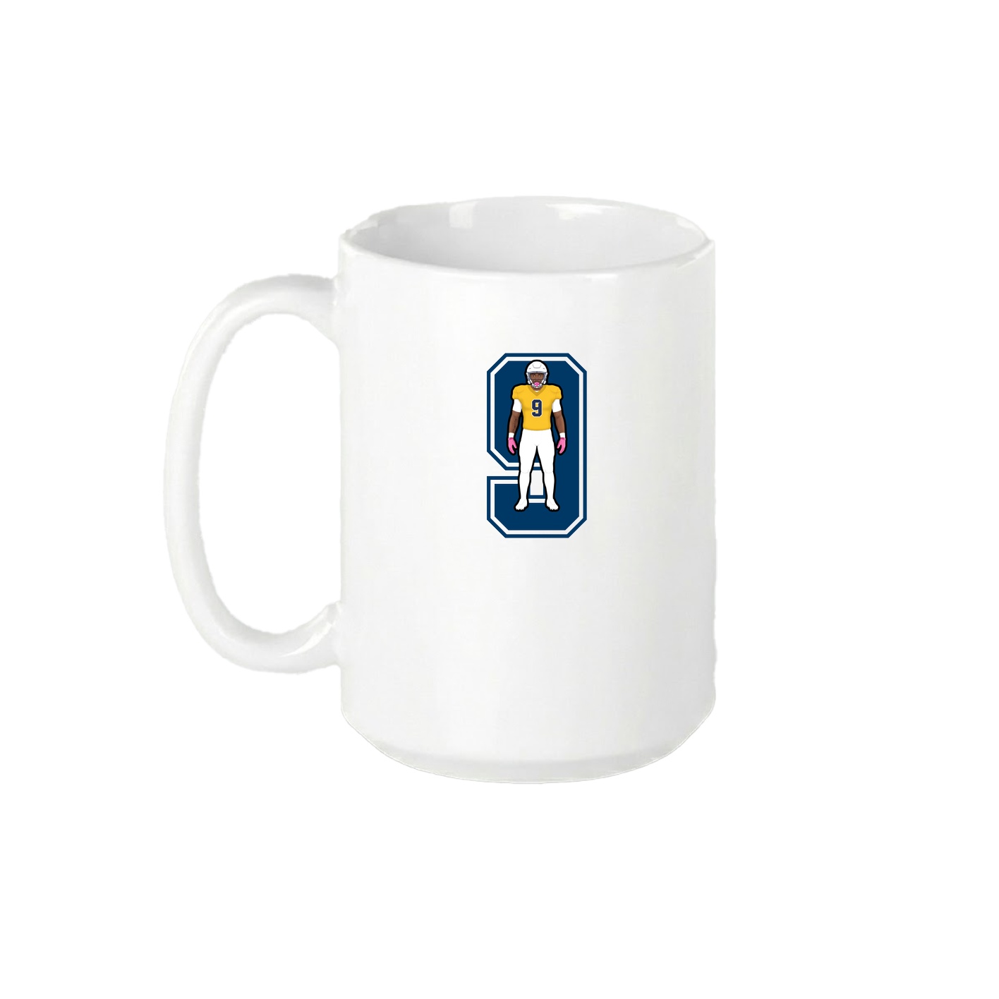 15oz Coffee Mug — Number in White