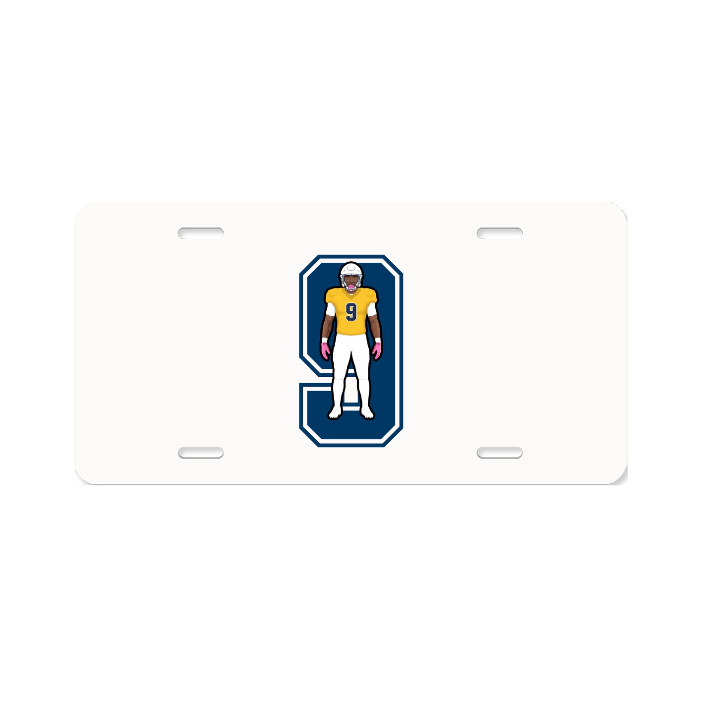 License Plate — Number in Classic