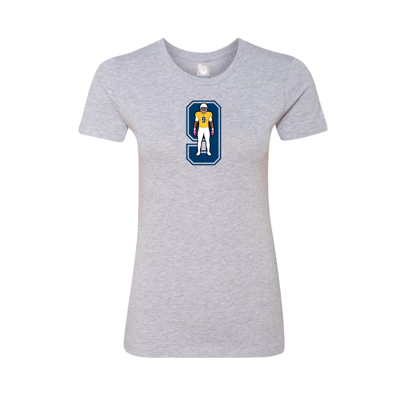 Womens Tee — Number in Grey