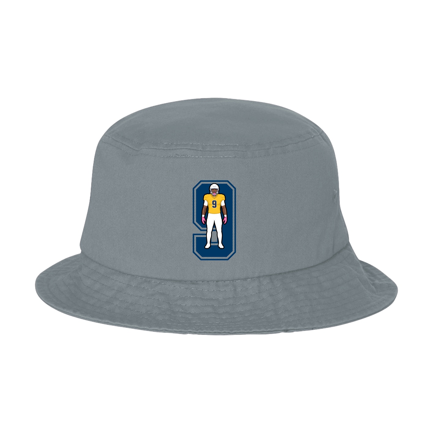Bucket Cap — Number in Grey