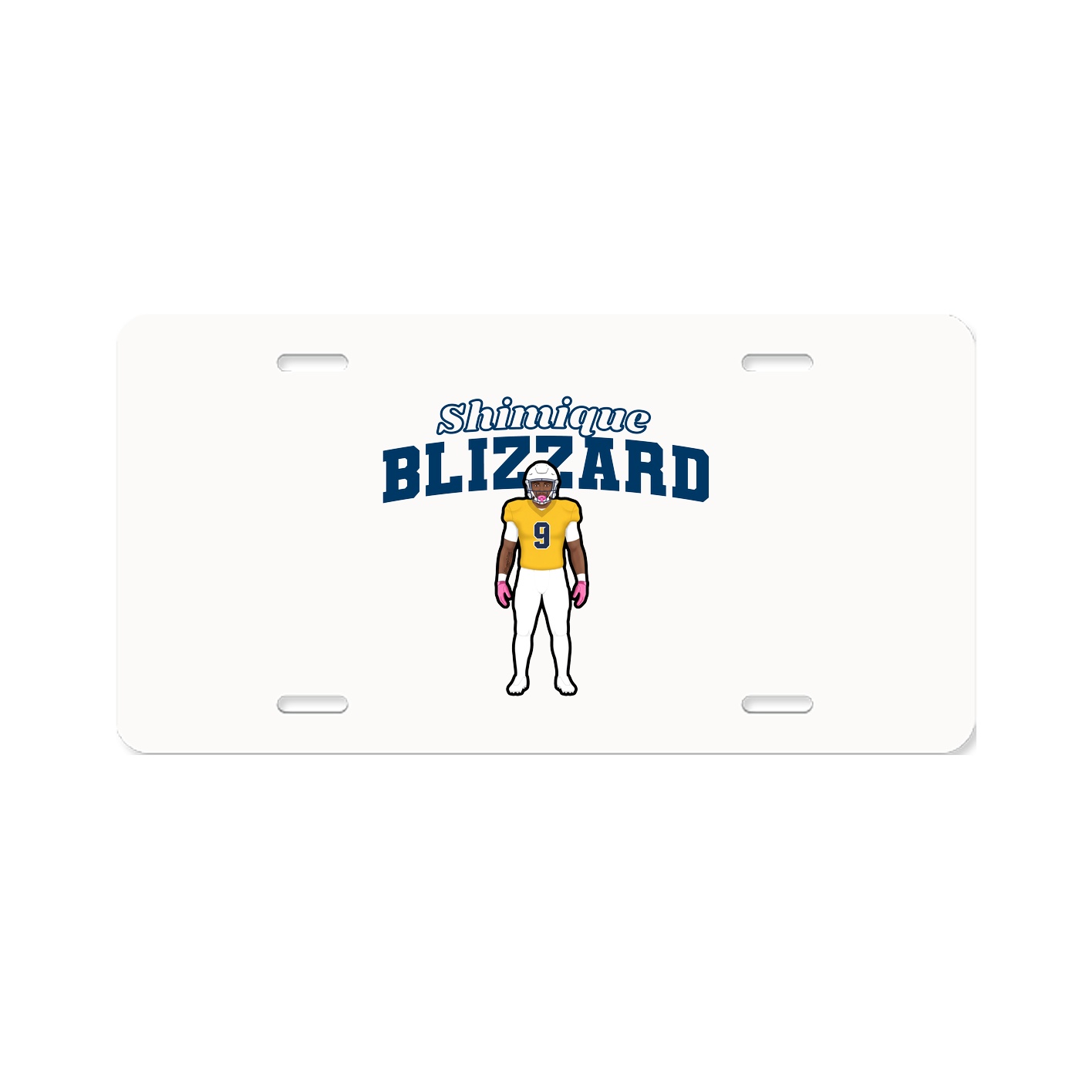 License Plate — Name Arch in Classic